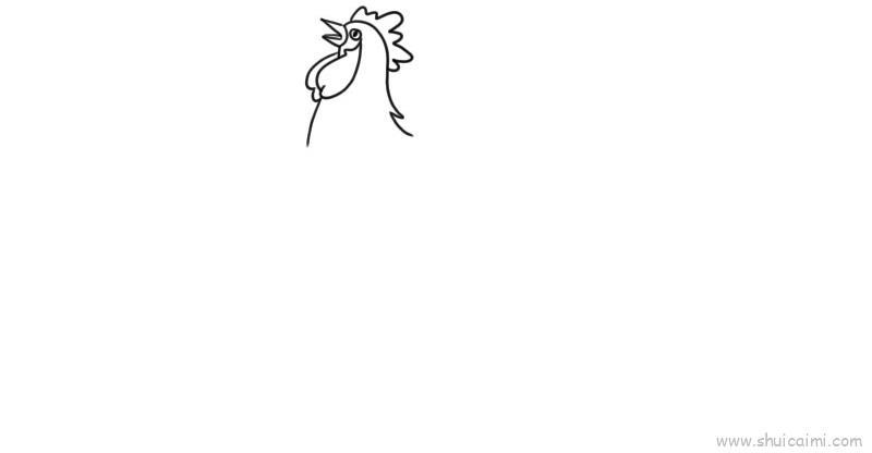 公鸡儿童画怎么画 公鸡简笔画画法