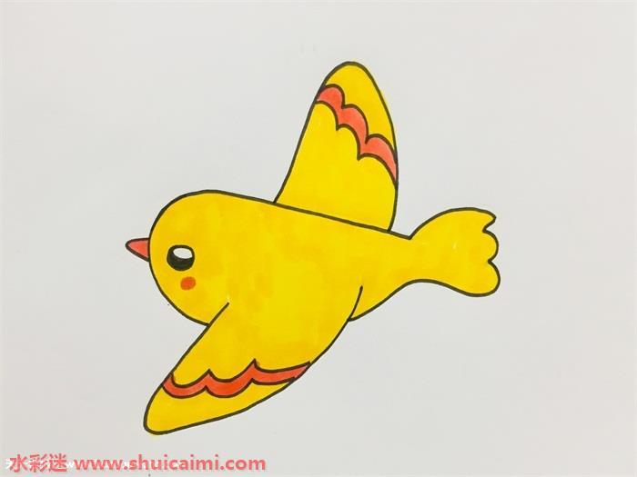 飞鸟怎么画 飞鸟简笔画简单又漂亮彩色