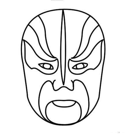 脸谱简笔画 脸谱简笔画花旦