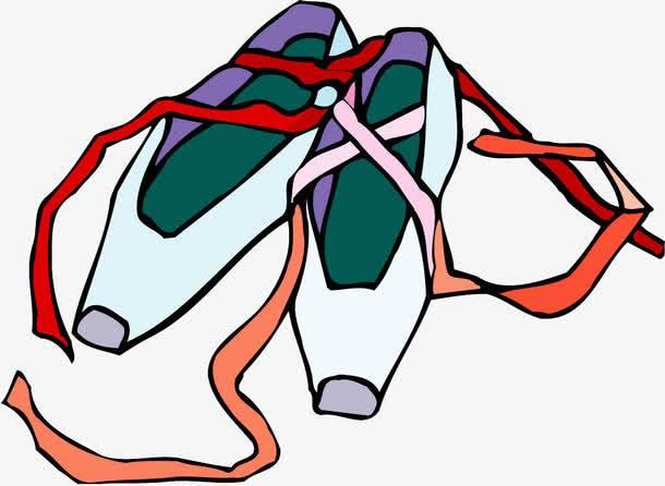 给舞蹈鞋涂颜色简笔画 给舞蹈鞋涂颜色简笔画图片大全