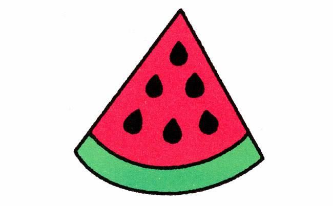 儿童简笔画西瓜 儿童简笔画西瓜灯