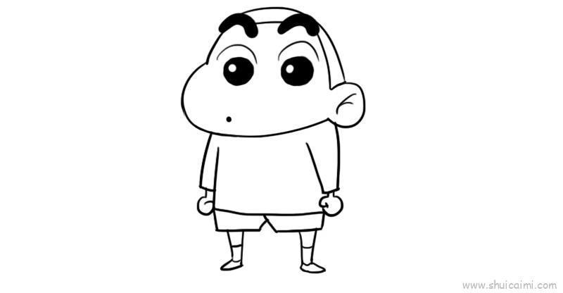 蜡笔小新儿童画怎么画 蜡笔小新简笔画画法