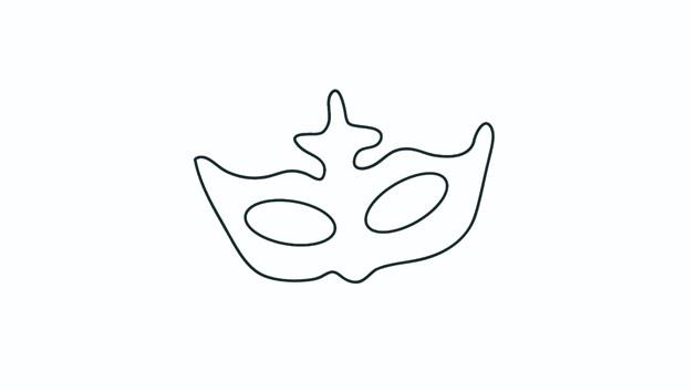 面具简笔画怎么画 面具简笔画顺序
