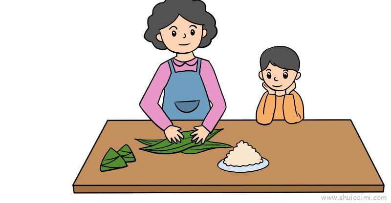端午节儿童画怎么画 端午节教程简笔画步骤