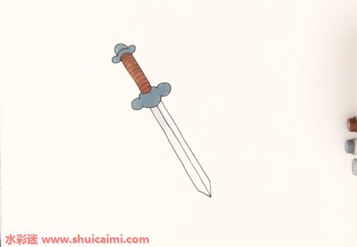 古代剑怎么画 古代剑简笔画步骤图