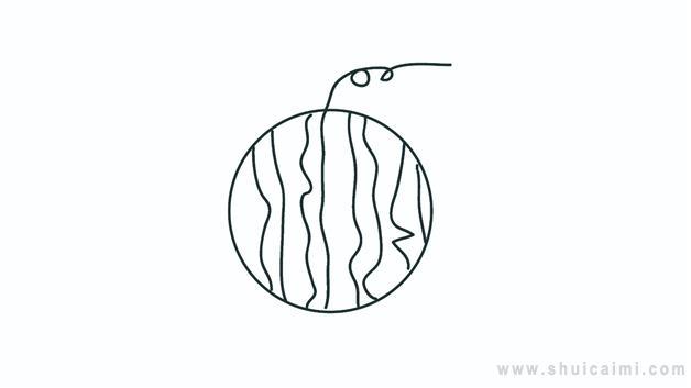 彩色西瓜简笔画怎么画 彩色西瓜简笔画画法