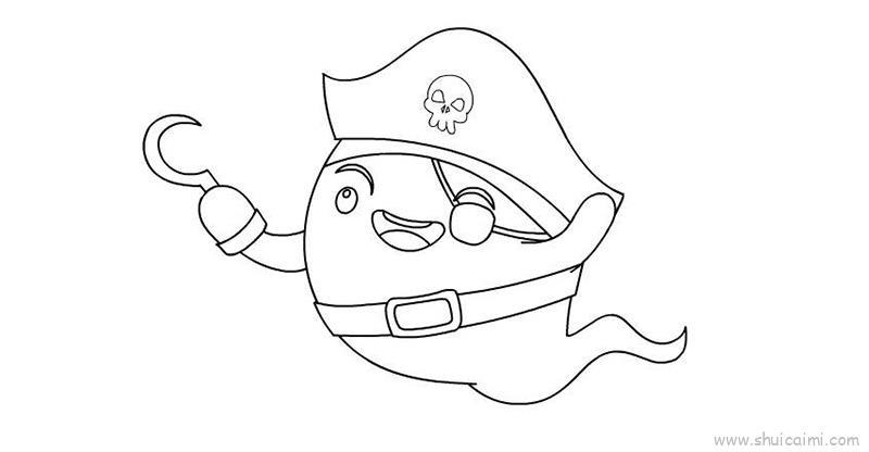 恐怖幽灵鬼怪儿童画怎么画 恐怖幽灵鬼怪简笔画简单