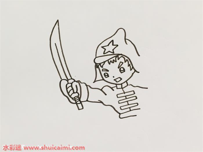 保尔柯察金怎么画 保尔柯察金简笔画图片大全带颜色