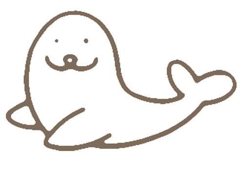 海豹简笔画 海豹简笔画图片