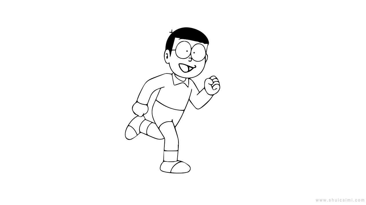 大雄简笔画怎么画 大雄简笔画好看