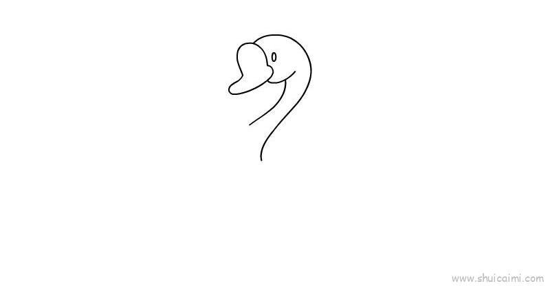 天鹅儿童画怎么画 天鹅简笔画画法