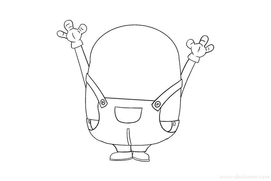 小黄人鲍勃怎么画 小黄人鲍勃简笔画步骤