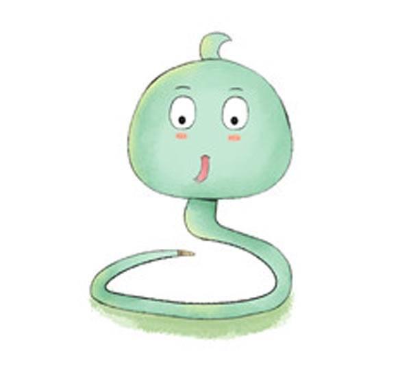 小蛇简笔画 小蛇简笔画彩色