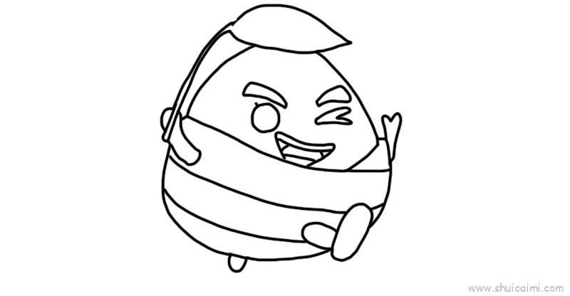 粽子儿童画怎么画 粽子简笔画简单又好看