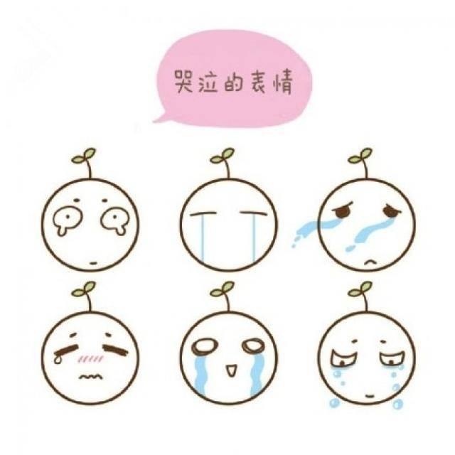 哭脸简笔画 笑脸简笔画图片
