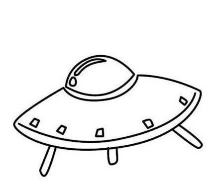 飞船简笔画 飞船简笔画彩色