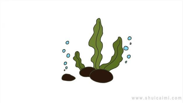 水草简笔画怎么画 水草简笔画顺序