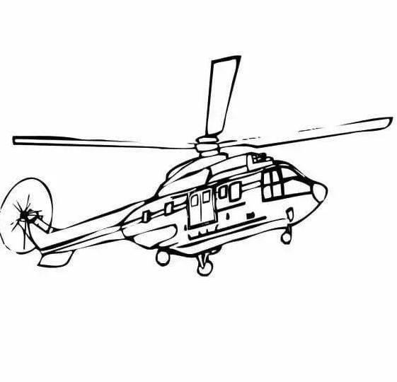 直升飞机简笔画 直升飞机简笔画儿童简笔画