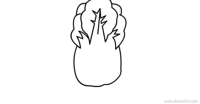 白菜儿童画怎么画 白菜简笔画好看