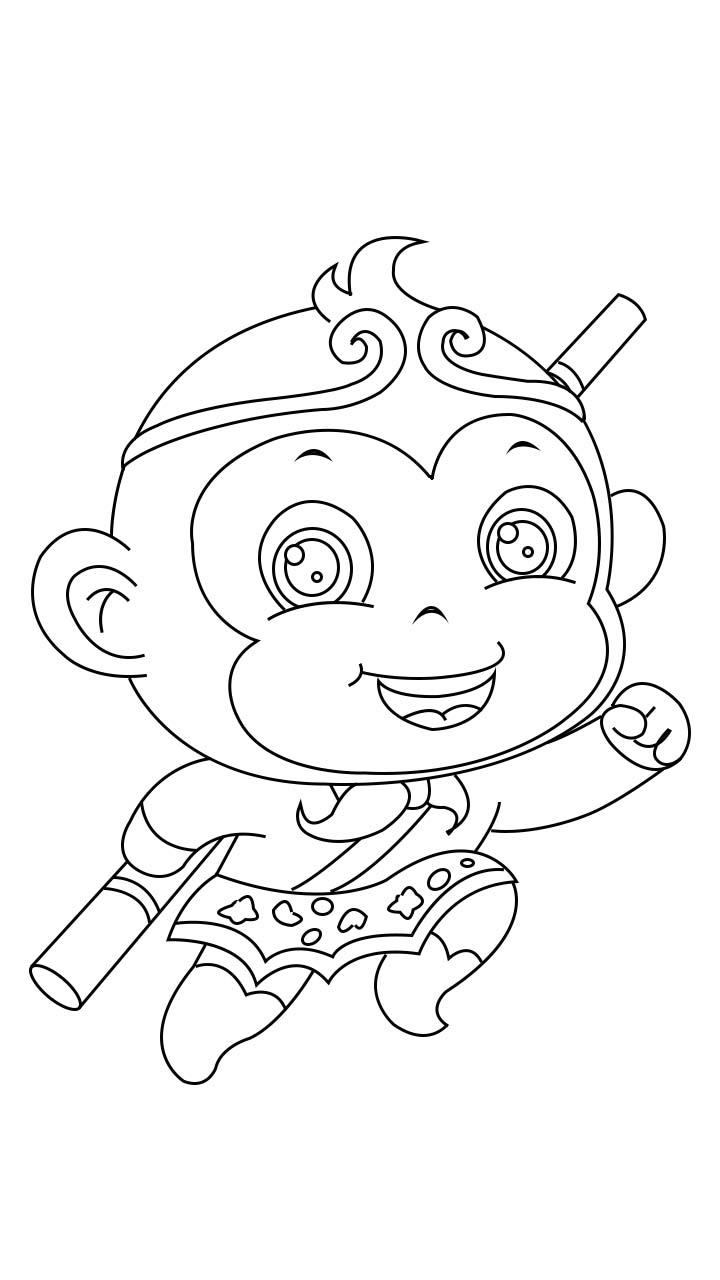 孙悟空简笔画怎么画 孙悟空简笔画画法