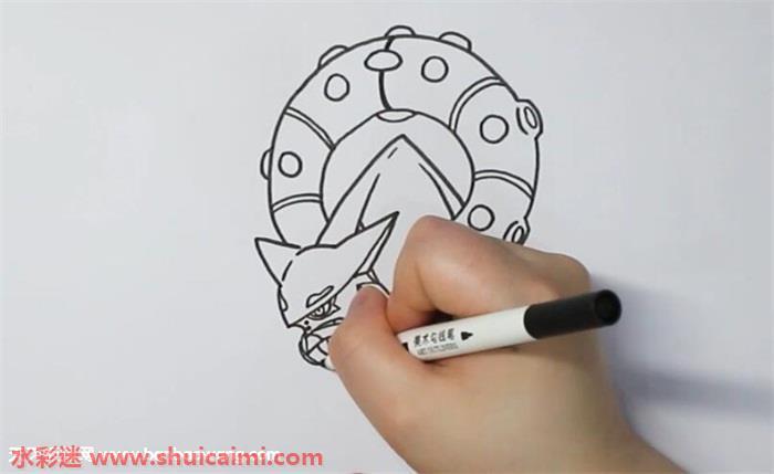 波尔凯尼恩怎么画 波尔凯尼恩简笔画步骤