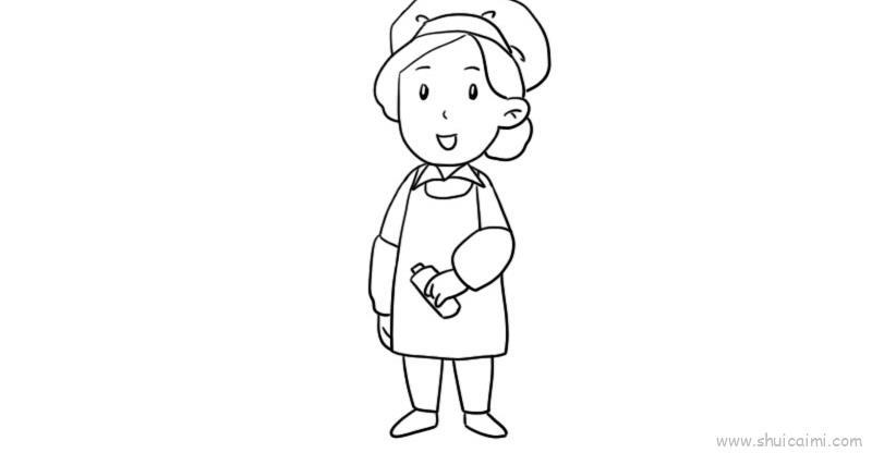工人教程儿童画怎么画 工人教程简笔画画法