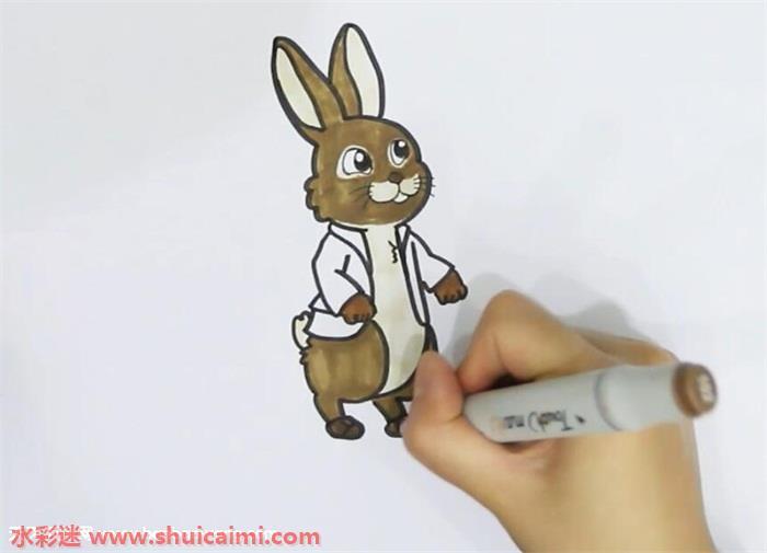 小兔子本杰明怎么画 小兔子本杰明简笔画彩色