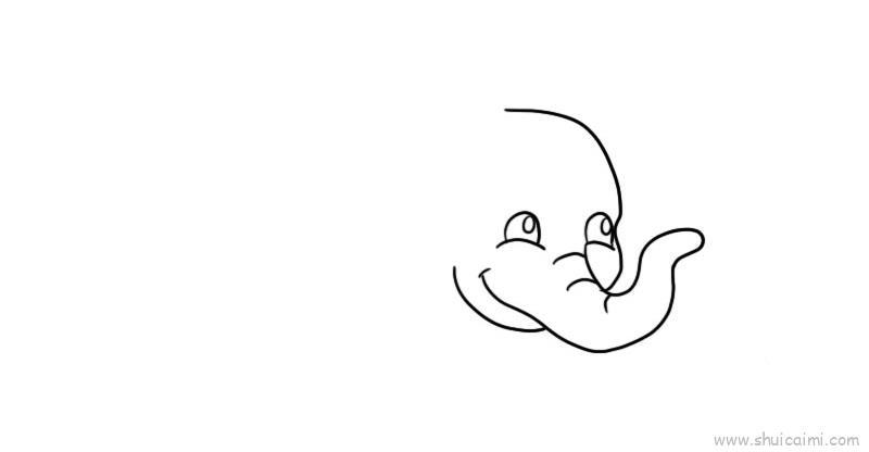 大象儿童画怎么画 大象简笔画简单