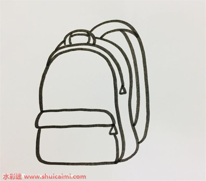书包怎么画 书包简笔画步骤图