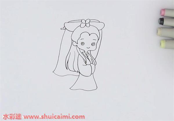 白娘子怎么画 白娘子简笔画简单彩色