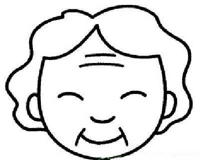 奶奶简笔画 奶奶简笔画头像