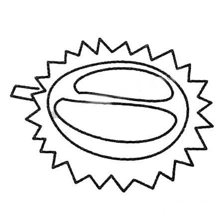 榴莲简笔画 榴莲简笔画图片