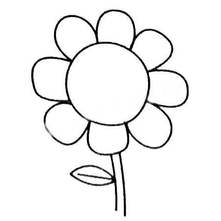 简笔画向日葵