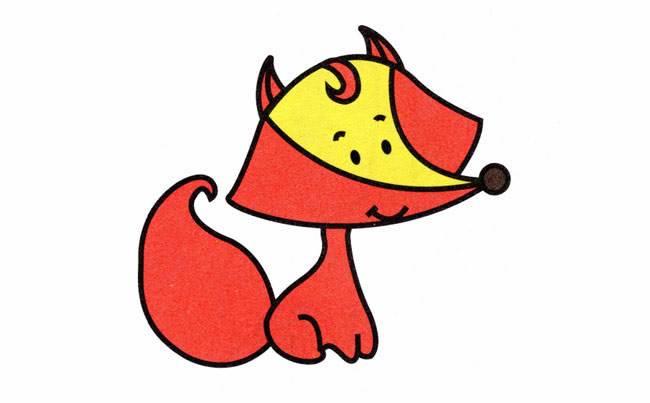 简笔画狐狸 简笔画狐狸头的画法