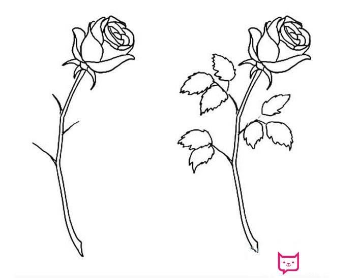 玫瑰花简笔画图片大全 玫瑰花简笔画图片大全大图简单