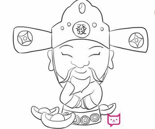 福星简笔画怎么画 福星简笔画图片大全