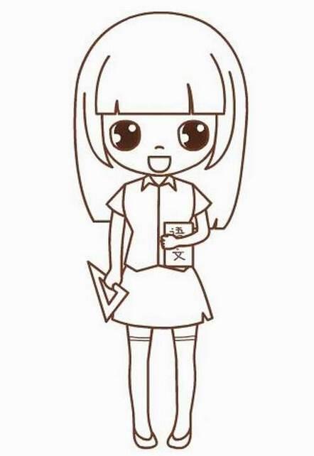 教师简笔画图片大全 讲课的老师简笔画怎么画