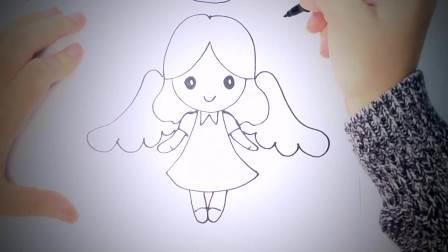 天使简笔画 天使简笔画可爱