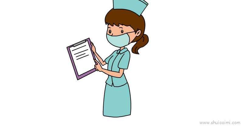 护士儿童画怎么画 护士简笔画好看