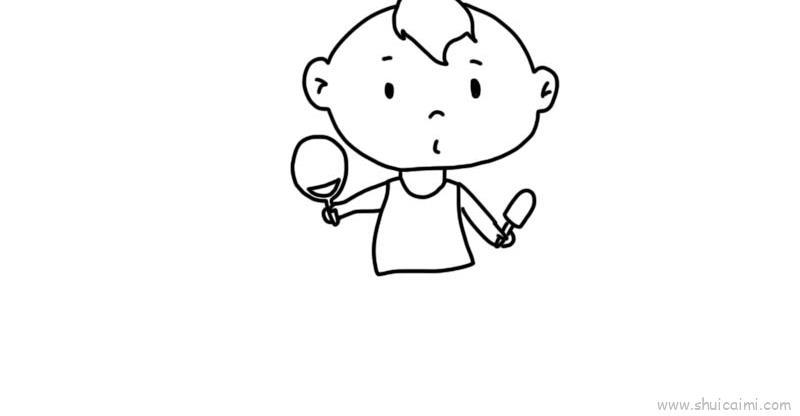 小男孩儿童画怎么画 小男孩简笔画顺序