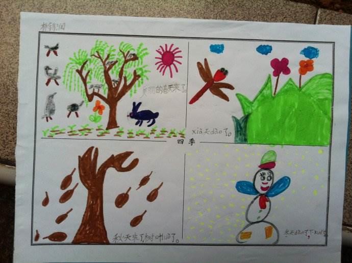 四季图片简笔画 幼儿园四季图片简笔画