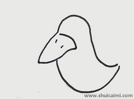 乌鸦简笔画绘画上色教程
