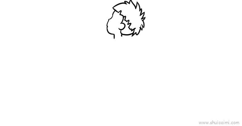 宗介儿童画怎么画 宗介简笔画步骤