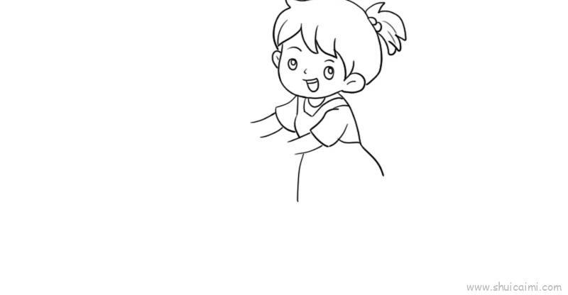 超市购物儿童画怎么画 超市购物简笔画顺序