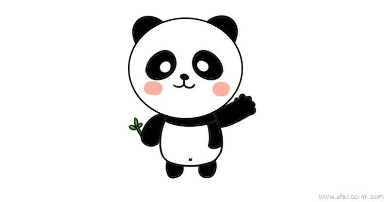 熊猫儿童画怎么画 熊猫简笔画图片