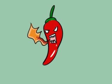 辣椒简笔画 辣椒简笔画儿童简笔画