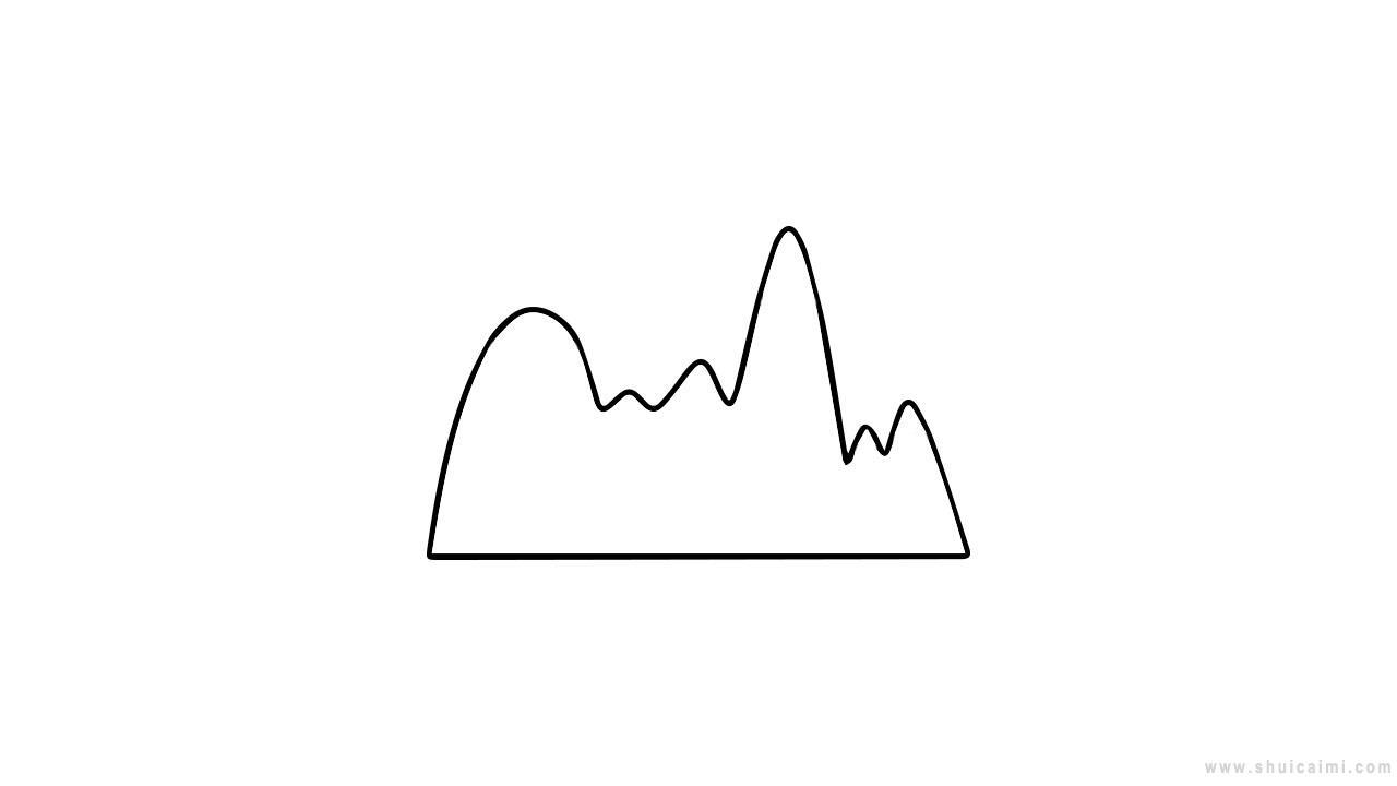 冰山简笔画怎么画 冰山简笔画步骤