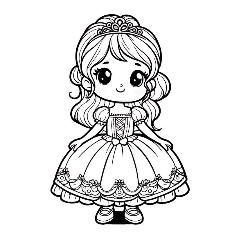 在这里你们将化身为小小画家用彩笔勾勒出属于自己的公主梦