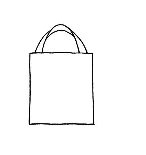 轻松简笔画帆布包包