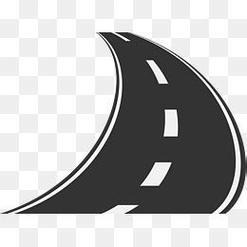 弯曲公路简笔画